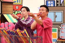 左からハライチ岩井、かまいたち山内