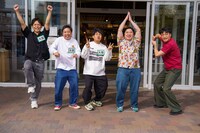 大阪府チームの（左から）さや香・石井、さらば青春の光、ニッポンの社長ケツ、さや香・新山