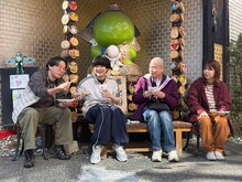 左からザ・マミィ林田、ダウ90000蓮見、上田航平、Aマッソ加納