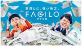 バッテリィズを起用した「Facilo」の広告ビジュアル
