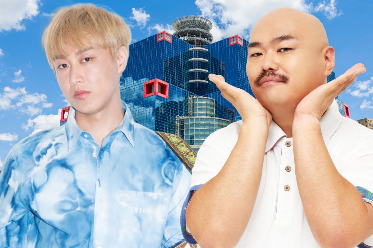 左から、お見送り芸人しんいち、安田大サーカス・クロちゃん