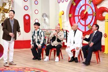 左から東野幸治、ずん、錦鯉