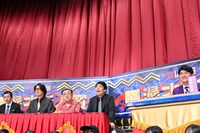 左からザ・プラン9・お～い！久馬、囲碁将棋・文田、とろサーモン久保田、パンクブーブー佐藤、藤井貴彦