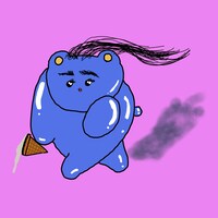 YURIYAN RETRIEVER「難波ナンバーワン」配信ジャケット。イラストは1stシングルからゆりやんレトリィバァ本人が手がけている