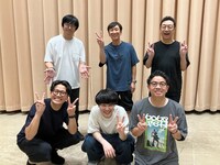 東京03と、前列左からミキ亜生、ダウ90000蓮見、ミキ昴生