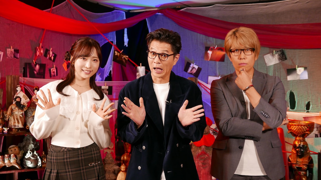 左から小栗有以、モグライダー芝、コヤッキー