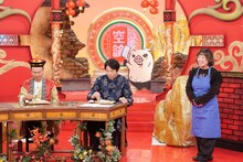 左から渋谷凪咲、かまいたち、オーサカクレオパトラりえちゃん