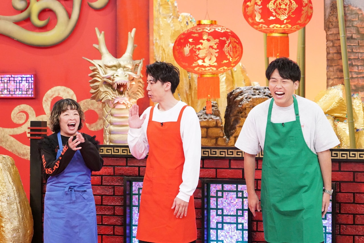 左からオーサカクレオパトラりえちゃん、牛ぺぺ・ゆたか、ダブルヒガシ東