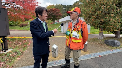 ネプチューン堀内の取材の様子