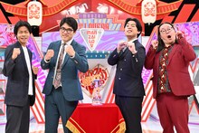 「第15回ytv漫才新人賞 ROUND2」を通過した（左から）ぎょうぶ、マーメイド