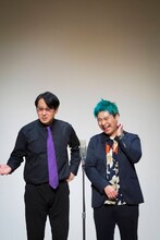 左から米粒写経サンキュータツオ、服部拓也