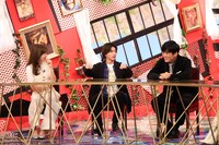 左から、中川安奈、末澤誠也、劇団ひとり