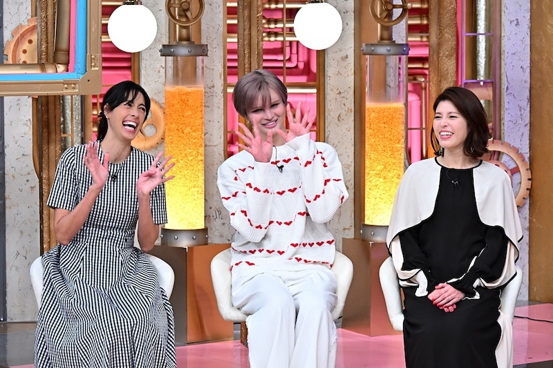 左から森泉、Matt、神田愛花。©TBS