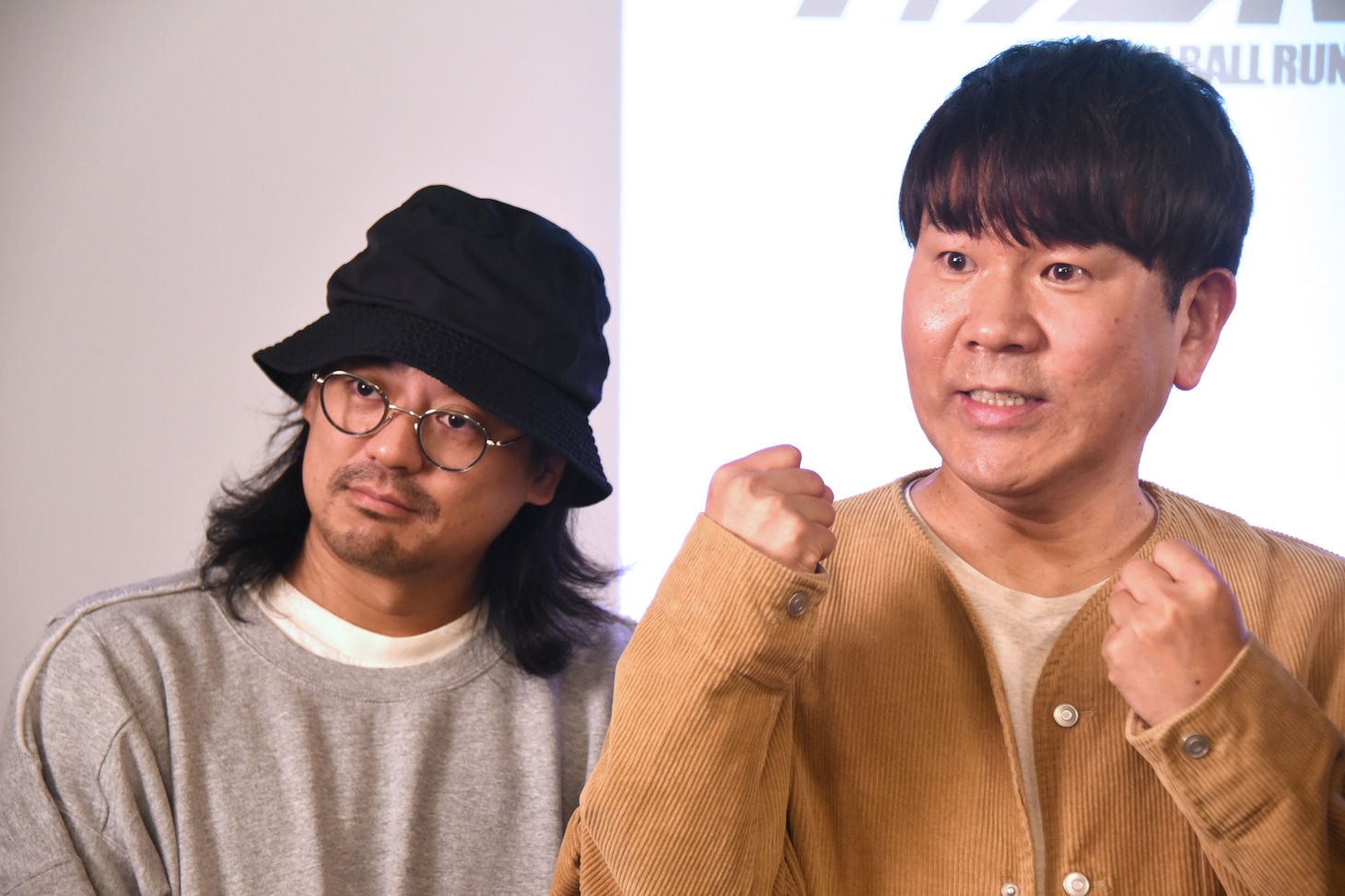 左から藤井健太郎、FUJIWARA藤本