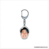 「DMMオンクレ」の金魚番長グッズ。顔アクリルキーホルダー