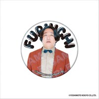 「DMMオンクレ」の金魚番長グッズ。缶バッジ