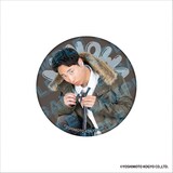 「DMMオンクレ」の金魚番長グッズ。缶バッジ