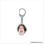 「DMMオンクレ」の金魚番長グッズ。顔アクリルキーホルダー