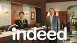 中川家が出演するIndeed新CM「ホテル」編のワンシーン