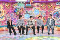 左から、ぱーてぃーちゃん信子、エバース佐々木、コットン西村、ウエストランド井口、モグライダー芝