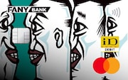 野性爆弾くっきー！がデザインした「FANY BANK」デビットカード