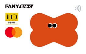 「FANY BANK」デビットカード