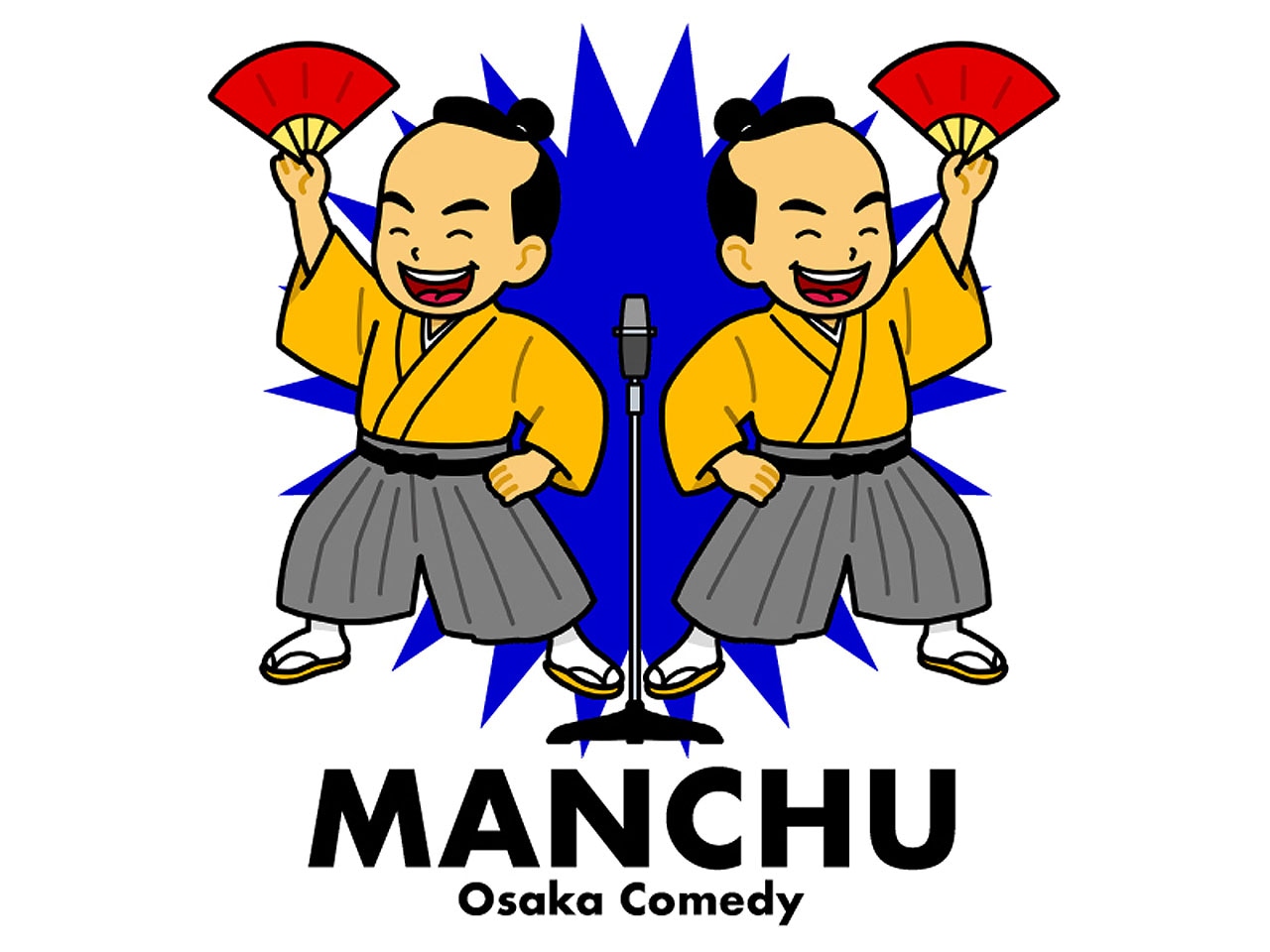 黒帯チーム【漫人】イラストロゴ