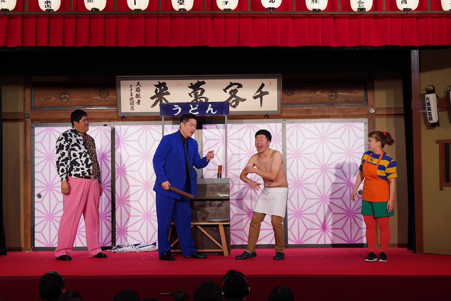 左から諸見里大介、千葉公平、吉田裕、森田まりこ