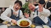 グルメを味わうフットボールアワー後藤と出川哲朗