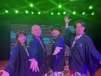 左からAマッソ加納、上田航平、ダウ90000蓮見、ザ・マミィ林田