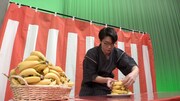 「人間研究所 ～かわいいホモサピ大集合!!～」の新春SPで、バナナ100本を積むタワー作りに挑む、さや香・新山