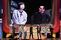 トークコーナーに参加したジェラードン、もりやすバンバンビガロ、家族チャーハン