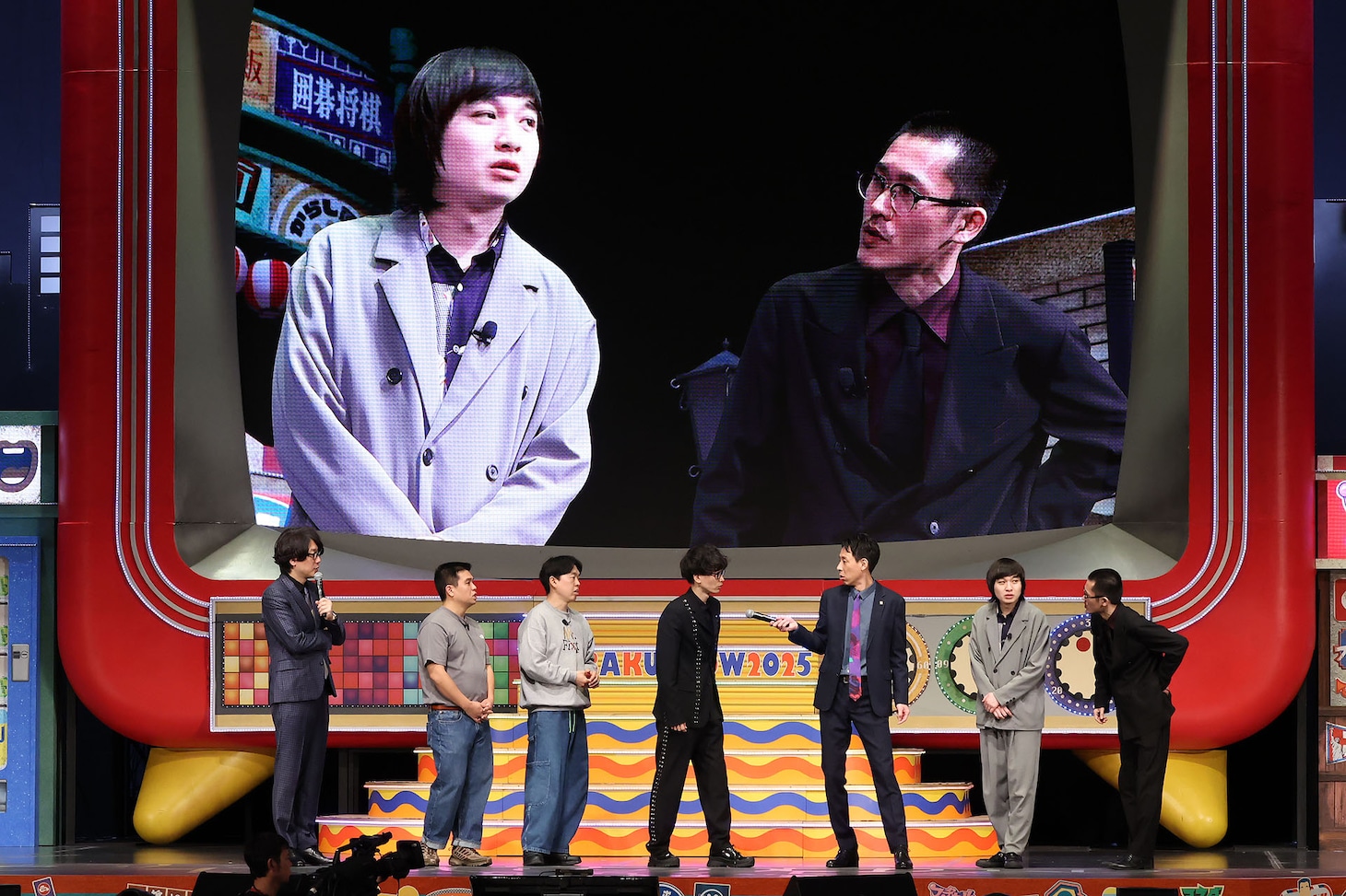 トークコーナーに参加したジェラードン、もりやすバンバンビガロ、家族チャーハン