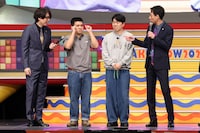 トークするジェラードンとMCの囲碁将棋