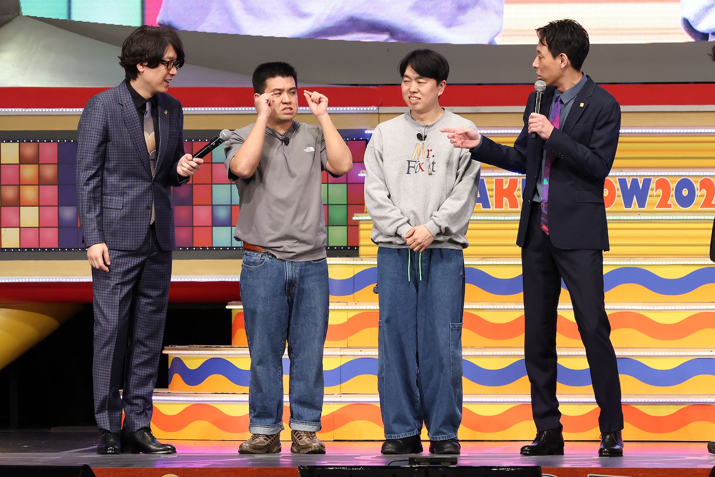 トークするジェラードンとMCの囲碁将棋