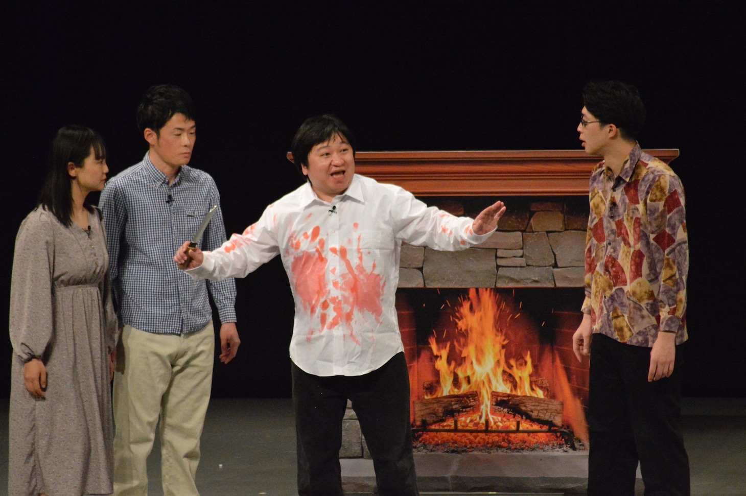 「コント・デ・ンガナおおきにライブ」のワンシーン