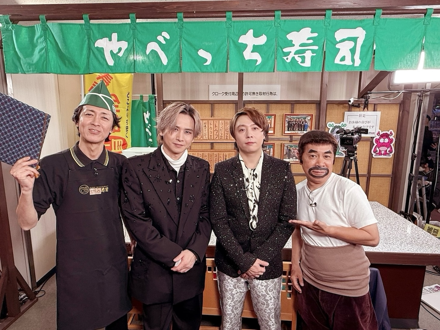 やべっち寿司「FNS歌謡祭」舞台裏に出店　水谷千重子、HANA、DOMOTOら続々登場