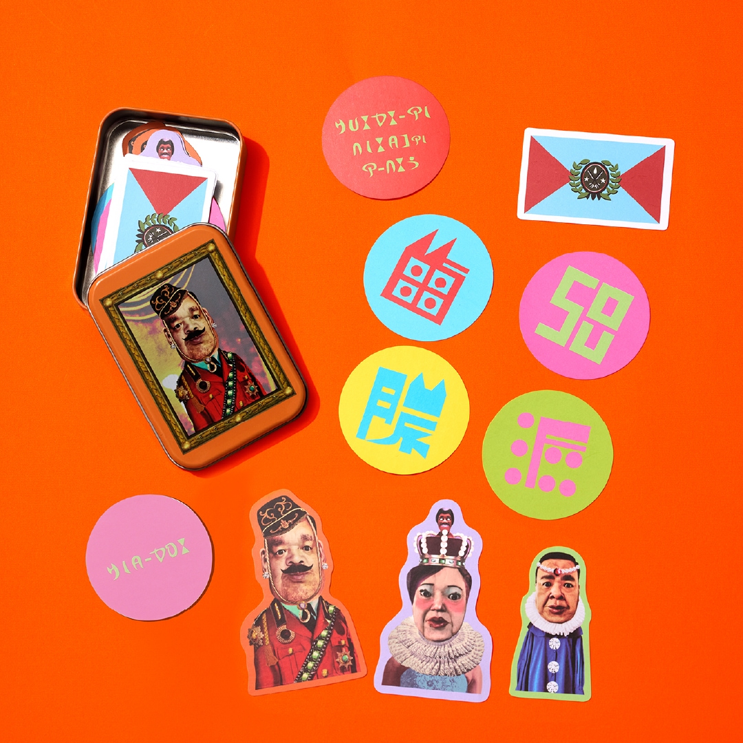 3COINSと野性爆弾くっきー！のコラボグッズ「お土産ステッカーセット