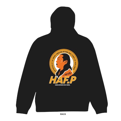 「HAF（ハード秋山ファン）パーカー」