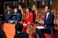 番組レギュラーの土田晃之、ハリセンボン、アンガールズ田中