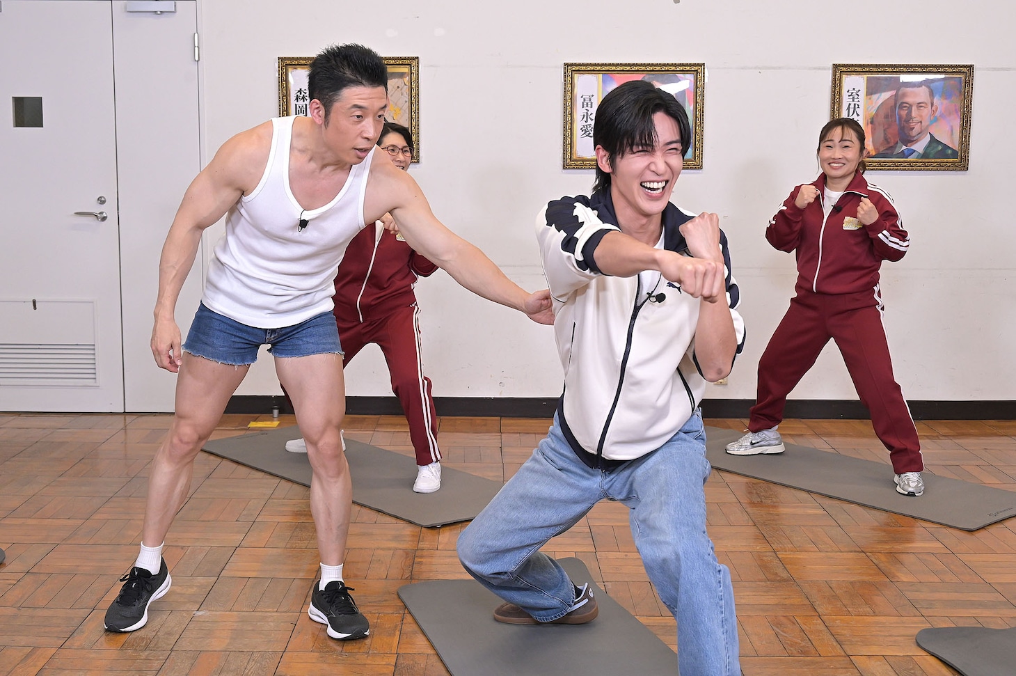 なかやまきんに君の熱血授業に“熱血生徒”目黒蓮が参加、Wパワー！も