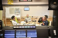 「侍、世界一へ！アンタッチャブルの勝手にアンバサダー」収録の様子