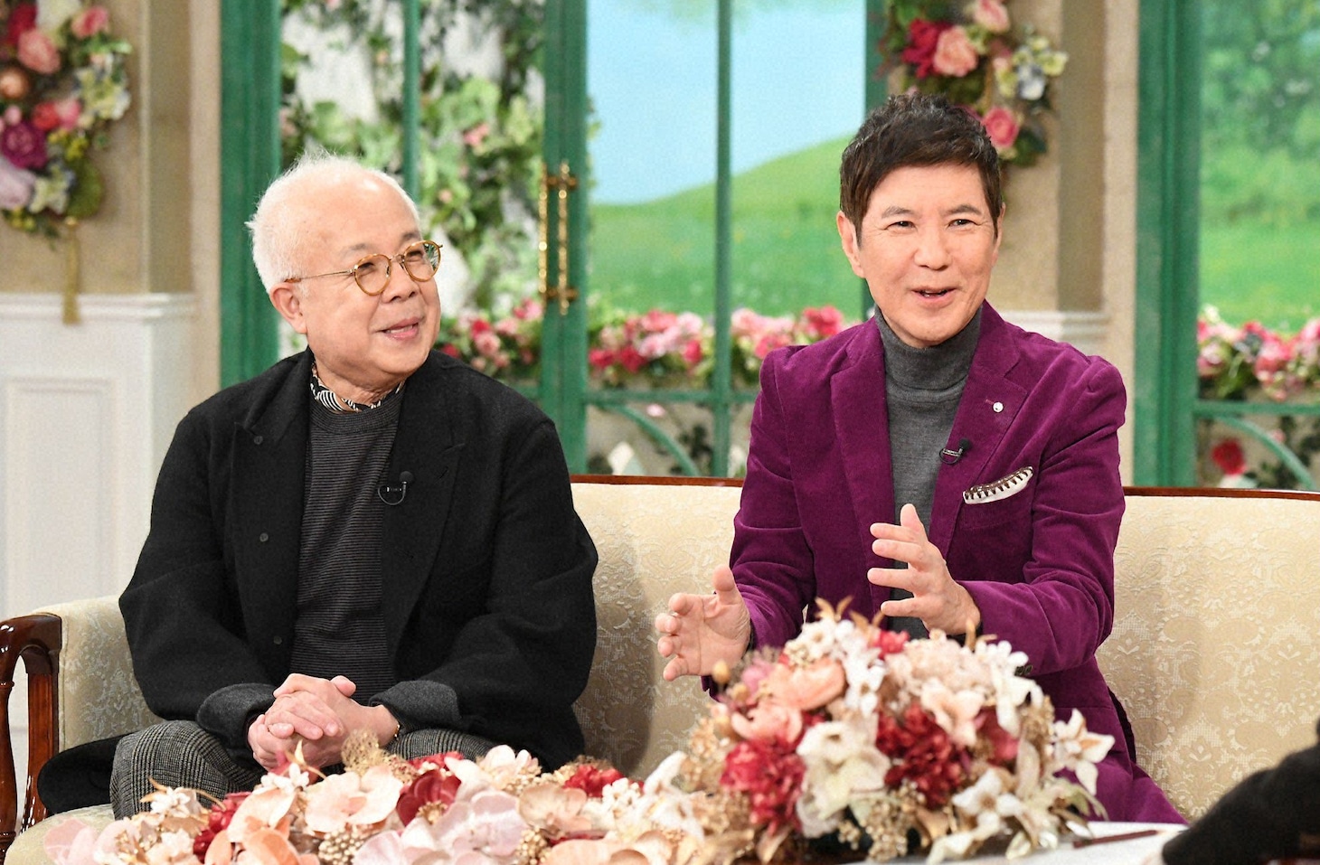 「徹子の部屋」ともに70歳を超えて元気なコサキン登場　恒例のモノマネ披露