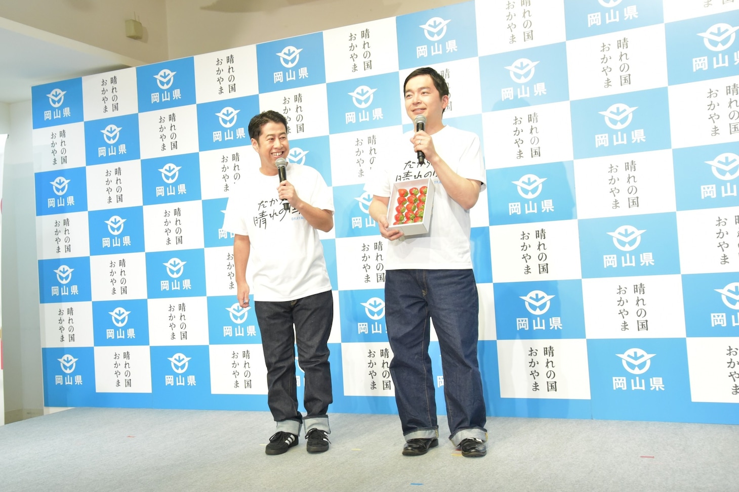 イベントに登壇するウエストランド。インフルエンザだった井口はこれが仕事復帰