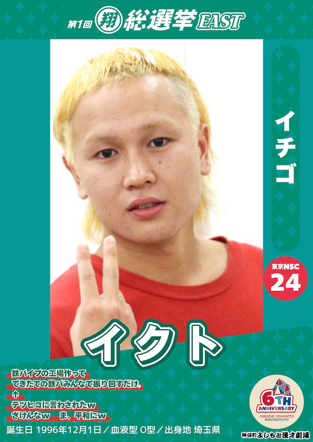 「翔総選挙EAST」1位に輝いたイチゴ・イクト
