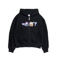「9090×令和ロマン Wavy NINETY Logo Zip Hoodie」