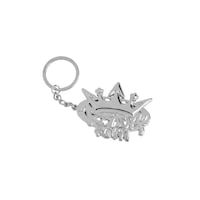 「9090×令和ロマン King Logo Silver Keychain」