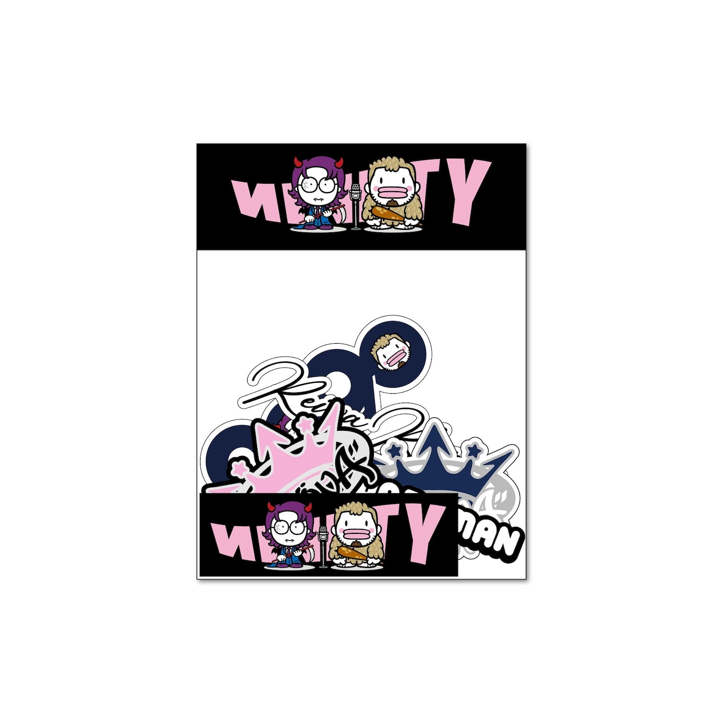 「9090×令和ロマン Sticker」