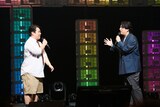 「NOBROCK FES 2026 ～夢を語ったら叶っちゃった夜～」に出演した佐久間宣行（右）とラランド・ニシダ（左）（PHOTO BY 新保勇樹）