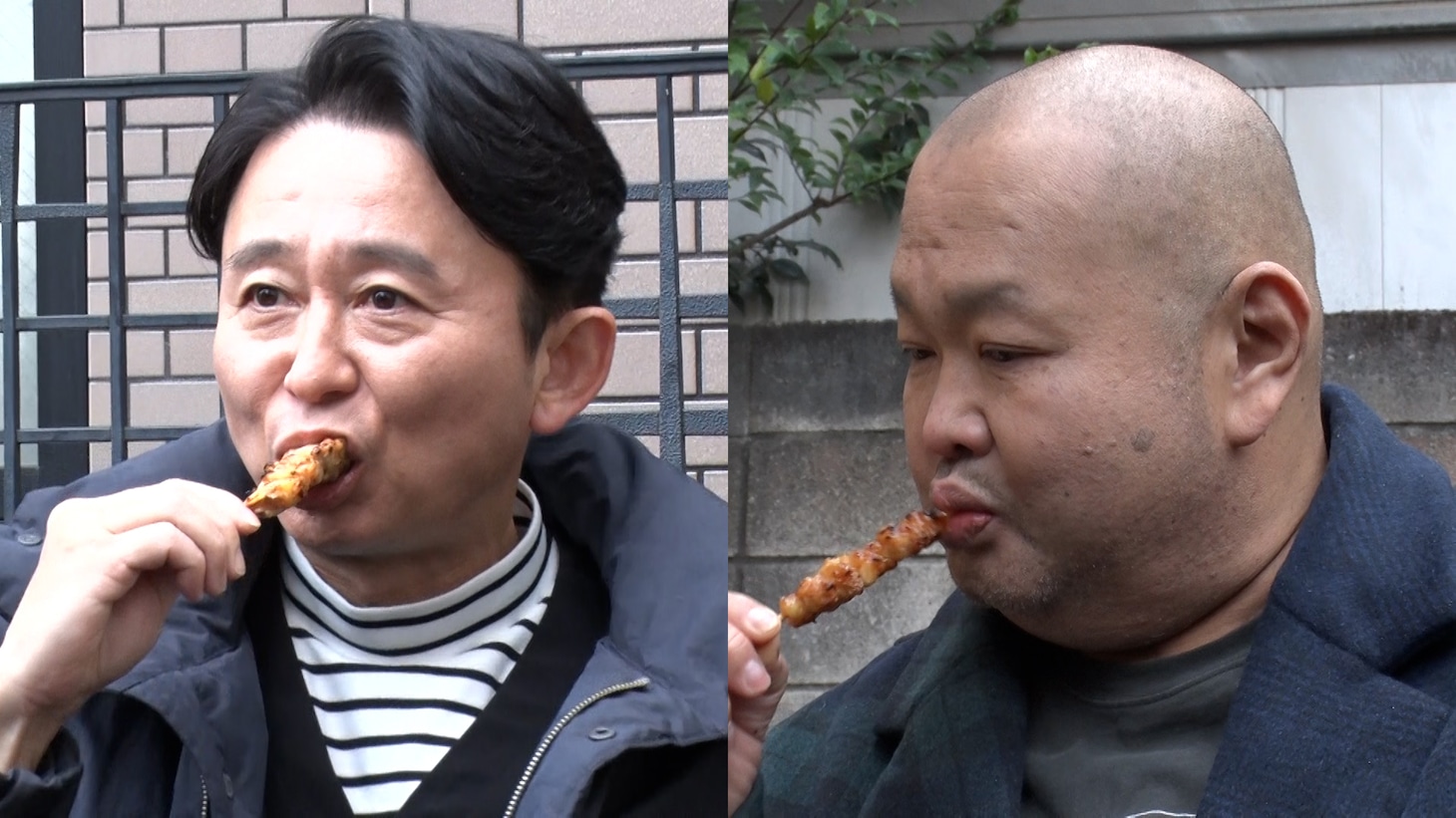 左から、有吉弘行、ハチミツ二郎